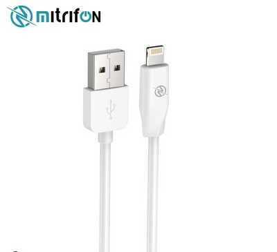 Дата-кабель USB MItrifON K1 lightning 1m круглый Белый - фото 54657