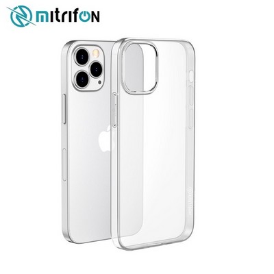 Чехол силиконовый MItrifON для iPhone 12 Pro Max (6.7") тонкий TPU 0,8mm Прозрачный - фото 54678