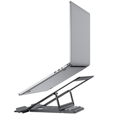 Держатель настольный Hoco Excellent alloy folding computer Stand (PH37) для компьютеров Серый - фото 54780