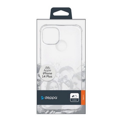 Чехол-накладка силикон Deppa Gel Shockproof Case D-88326 для iPhone 14 Plus (6.7") противоударный Прозрачный - фото 54919