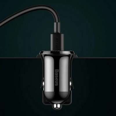 Разделитель автомобильный Baseus Grain Pro Car Charger (2USB: 5V & 4.8A) CCALLP-01 Черный - фото 55005