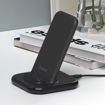 Беспроводное зарядное устройство Deppa QI Fast Charge 15W (D-24019) для смартфонов с поддержкой стандарта QI Черный - фото 55085