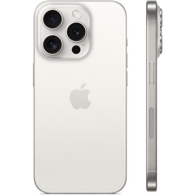 Apple iPhone 15 Pro 256GB eSIM White Titanium (белый титан) - фото 56789