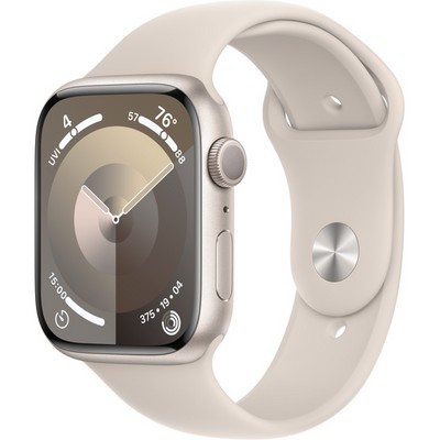 Apple Watch Series 9 GPS 45mm S/M/L Starlight Aluminium (сияющая звезда) - фото 57005