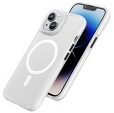 Чехол пластиковый Hoco AS2 Lord magnetic protective case для iPhone 15 (6.1") 1.5mm Белый - фото 57108