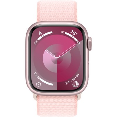 Apple Watch Series 9 GPS 41mm Pink Aluminium Sport Loop (розовый) - фото 57279