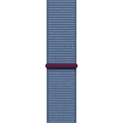 Apple Watch Series 9 GPS 45mm Silver Aluminium Sport Loop (серебристый/синий) - фото 57301