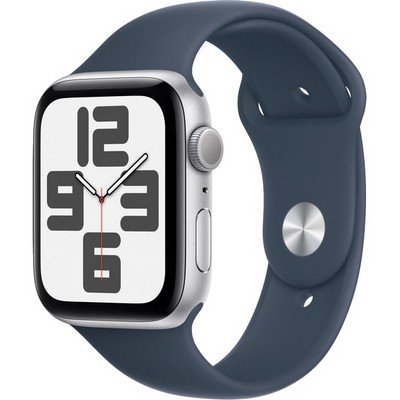 Apple Watch SE 2023 GPS 44mm S/M/L Silver Aluminium/Blue (серебристый/синий) - фото 57347