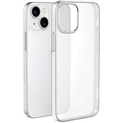 Чехол силиконовый Hoco Light Series для iPhone 15 Plus (6.7") тонкий TPU 0,8mm Прозрачный - фото 57880