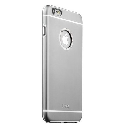 Накладка металлическая iBacks Ares Armour Love Aluminum Case with Crystal Diamond для iPhone 6s Plus (5.5) - (ip60292) Gray - фото 55381