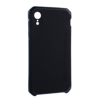Чехол-накладка противоударный (AL&Pl) для Apple iPhone XR (6.1") Solace Черный (черный ободок) - фото 14360