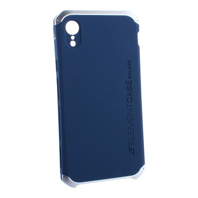 Чехол-накладка противоударный (AL&Pl) для Apple iPhone XR (6.1") Solace Синий (серебристый ободок) - фото 14363