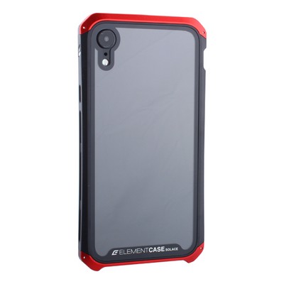 Чехол-накладка противоударный (AL&Glass) для Apple iPhone XR (6.1") G-Solace красно-черный ободок - фото 14381