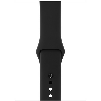 Часы Apple Watch Series 3 42mm Aluminum Case with Sport Band Black/Black (Серый космос/Черный)
 - фото 7500