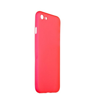 Чехол-накладка супертонкая для iPhone 8/ 7 (4.7) 0.3mm пластик в техпаке Красный матовый - фото 14480