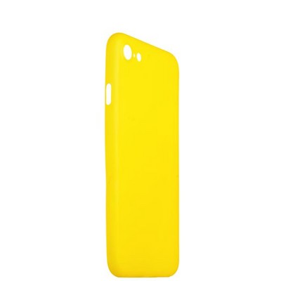 Чехол-накладка супертонкая для iPhone SE (2020г.)/ 8/ 7 (4.7) 0.3mm пластик в техпаке Желтый матовый - фото 14485