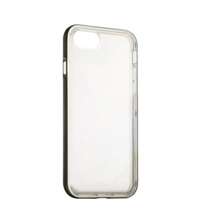 Чехол&бампер силиконовый прозрачный для iPhone SE (2020г.)/ 8/ 7 (4.7) в техпаке Space grey «Серый космос» борт - фото 14487