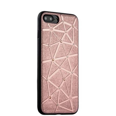 Чехол-накладка силиконовый COTECi Star Diamond Case для iPhone 8 Plus/ 7 Plus (5.5) CS7033-MRG Розовое золото - фото 14768