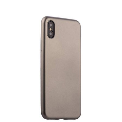 Чехол-накладка силиконовый J-case Delicate Series Matt 0.5mm для iPhone XS/ X (5.8") Графитовый - фото 15222