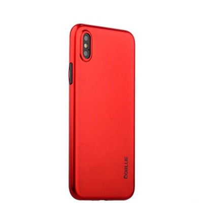 Чехол-накладка супертонкая Coblue Slim Series PP Case & Glass (2в1) для iPhone XS/ X (5.8") Красный - фото 55471