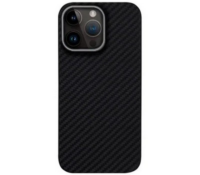 Чехол пластиковый MItriFON Life+ magnetic case iPhone 15 (6.1") черный карбон - фото 59816