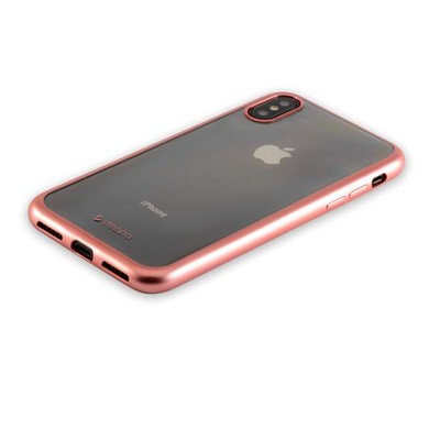 Чехол-накладка силикон Deppa Gel Plus Case D-85338 для iPhone XS/ X (5.8") 0.9мм Розовое золото матовый борт - фото 15446