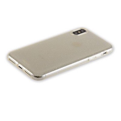 Чехол-накладка силикон Deppa Chic Case с блестками D-85340 для iPhone XS/ X (5.8") 0.8мм Золотистый - фото 55495