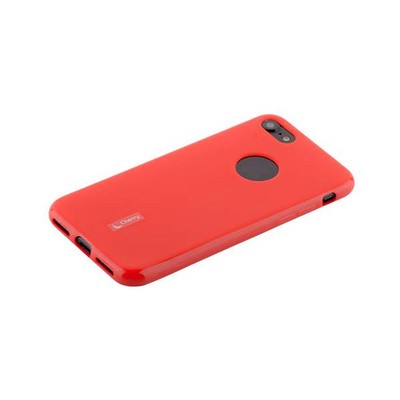 Чехол-накладка силиконовый Cherry матовый 0.4mm & пленка для iPhone 8/ 7 (4.7) Красный - фото 15503