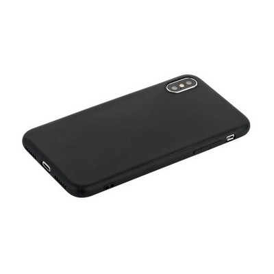 Чехол силиконовый для iPhone XS/ X (5.8") уплотненный в техпаке (черный) - фото 15675