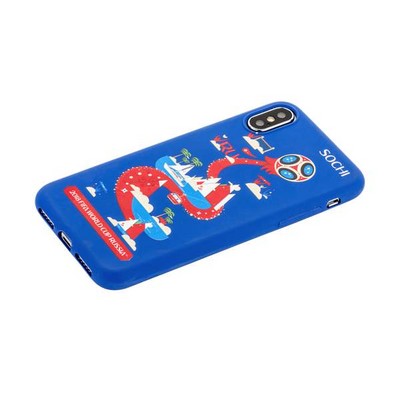 Чехол-накладка TPU Deppa D-103959 ЧМ по футболу FIFA™ Sochi для iPhone XS/ X (5.8") - фото 55539