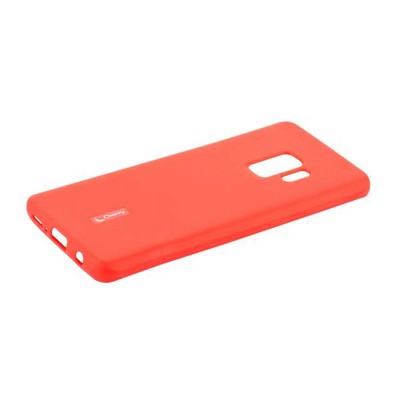Чехол-накладка силиконовый Cherry матовый 0.4mm & пленка для Samsung Galaxy S9 Красный - фото 55543
