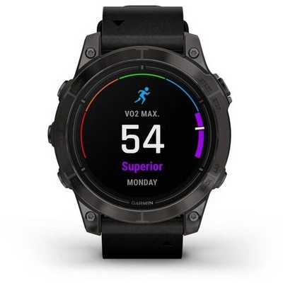 Garmin epix Pro (Gen 2) Sapphire Edition 47 mm Carbon Grey Leather Black (010-02803-30) - фото 61175