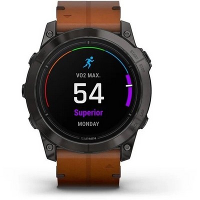 Garmin epix Pro (Gen 2) Sapphire Edition 51 mm Carbon Grey Brown (010-02804-30) - фото 61182
