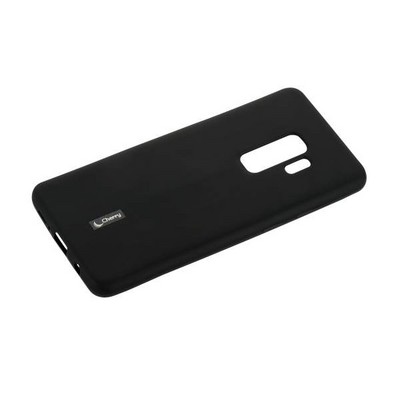 Чехол-накладка силиконовый Cherry матовый 0.4mm & пленка для Samsung Galaxy S9 Plus Черный - фото 55545