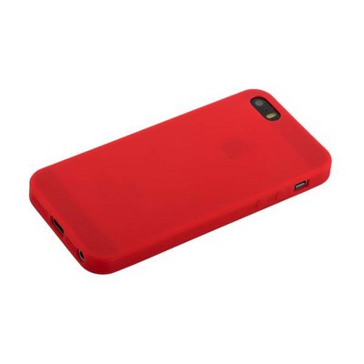 Чехол-накладка силикон Anycase TPU A-140021 для iPhone SE/ 5S/ 5 (4.0") 1.0 мм матовый Бордовый - фото 55564