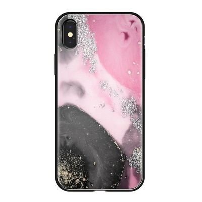 Чехол-накладка закаленное стекло Deppa Glass Case D-86501 для iPhone XS Max (6.5") 2.0мм Розовый - фото 16842