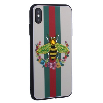 Накладка силиконовая TOTU Crazy Bee Series -021 для iPhone XS Max (6.5") Пчела Green - фото 16035