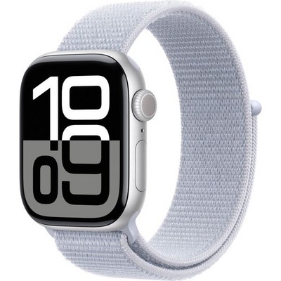 Apple Watch Series 10 GPS 42mm Silver Aluminum Blue Cloud Sport Loop GBStore. 43 990