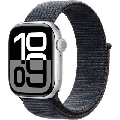 Apple Watch Series 10 GPS 42mm Silver Aluminum  Ink Sport Loop - фото 63374