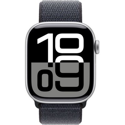 Apple Watch Series 10 GPS 42mm Silver Aluminum  Ink Sport Loop - фото 63375