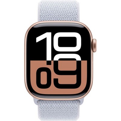 Apple Watch Series 10 GPS 42mm Rose Gold Aluminum  Blue Cloud Sport Loop - фото 63383