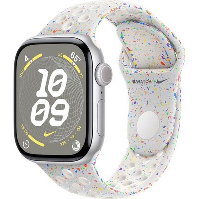 Apple Watch Series 10 GPS 42mm Silver Aluminum S/M/L Pure Platinum Nike Sport Band - фото 63392