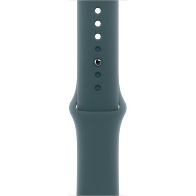 Apple Watch Series 10 GPS 46mm Rose Gold Aluminum S/M/L Lake Green Sport Band - фото 63421