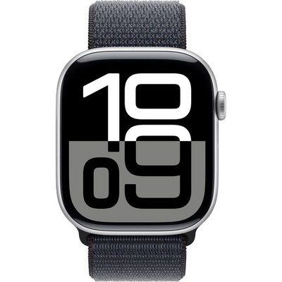 Apple Watch Series 10 GPS 46mm Silver Aluminum  Ink Sport Loop - фото 63435