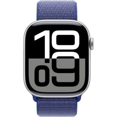 Apple Watch Series 10 GPS 46mm Silver Aluminum Ultramarine Sport Loop - фото 63438