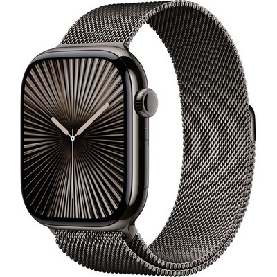 Apple Watch Series 10 GPS + Cellular 46mm Slate Titanium Milanese Loop - фото 63485