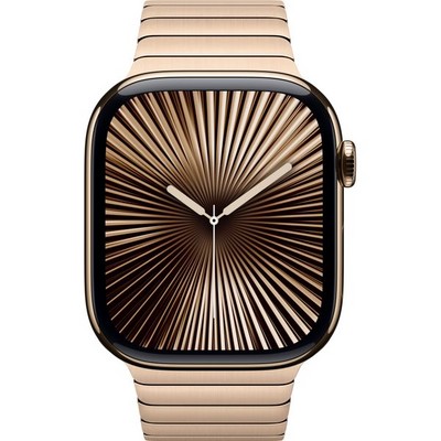 Apple Watch Series 10 GPS + Cellular 46mm Gold Titanium Link Bracelet - фото 63492