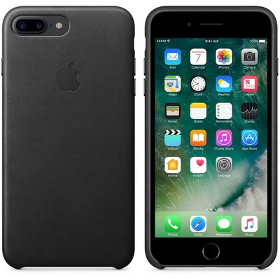 Apple leather case для iPhone 7 Plus - Чёрный - фото 7684