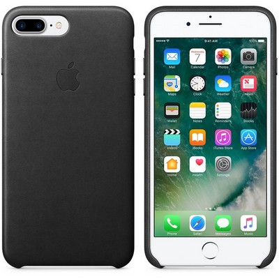 Apple leather case для iPhone 7 Plus - Чёрный - фото 7685