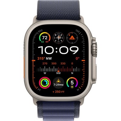 Apple Watch Ultra 2 (2024) GPS + Cellular 49mm Natural S/M/L Alpine Loop Navy - фото 63503